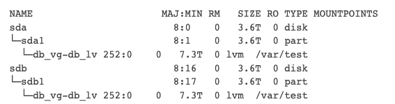 lvm 테스트